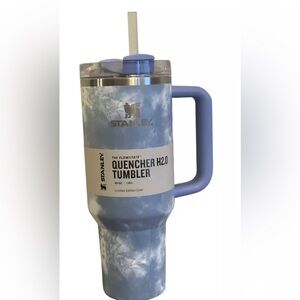 Brand new in box Stanley Stainless Steel Quencher Tumbler Blue Tye Die 40oz.